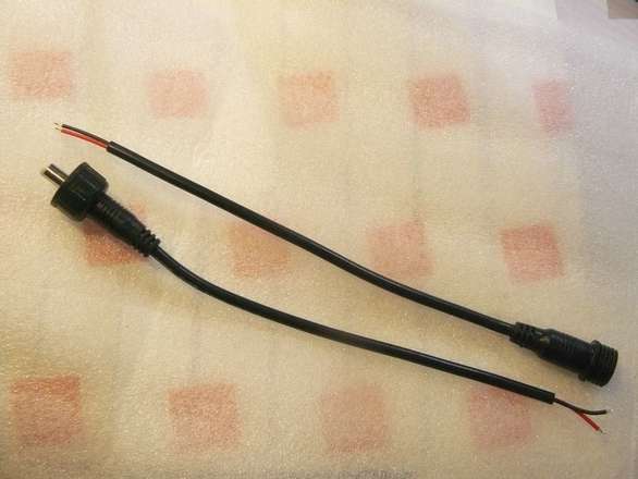 DC Power 5.5/2.1mm Plug and Socket Prewired Waterproof