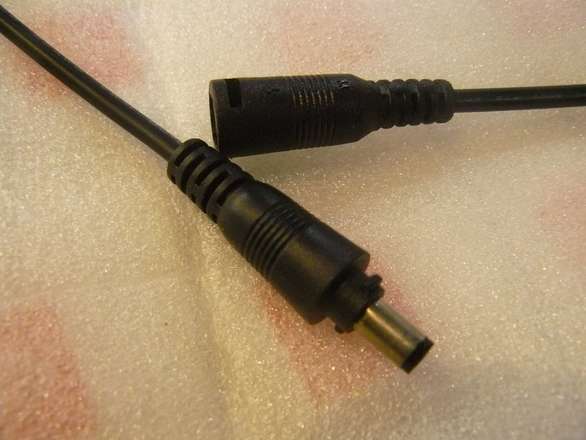 DC Power 5.5/2.1mm Plug and Socket Prewired Twist-Lock Pair