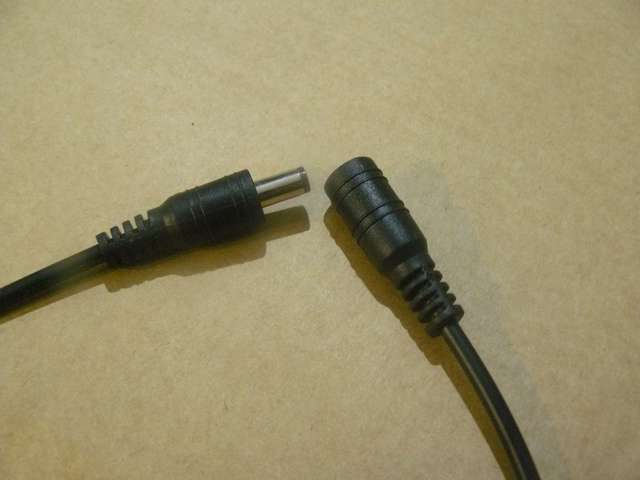 DC Power 5.5/2.1mm Plug and Socket Prewired Pair