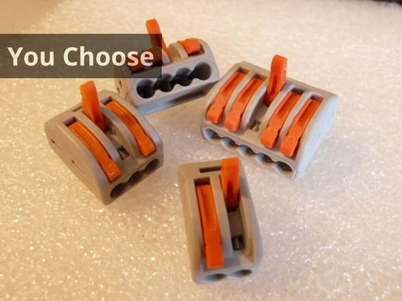 Screwless Wire Joiner - Lever Lock - You Choose 2-5 Wires
