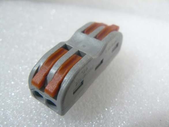 Screwless Wire Joiner - Lever Lock - Back To Back 2 Wire-Pairs