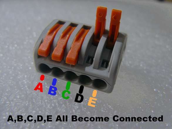 Screwless Wire Joiner - Lever Lock - You Choose 2-5 Wires