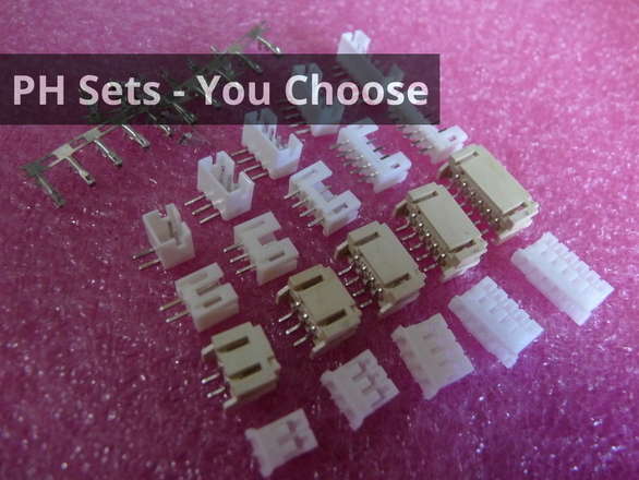 PH 2.0mm 2A Terminal Sets, You Choose 2 - 6 Pin/Pole ( 1S - 5S )