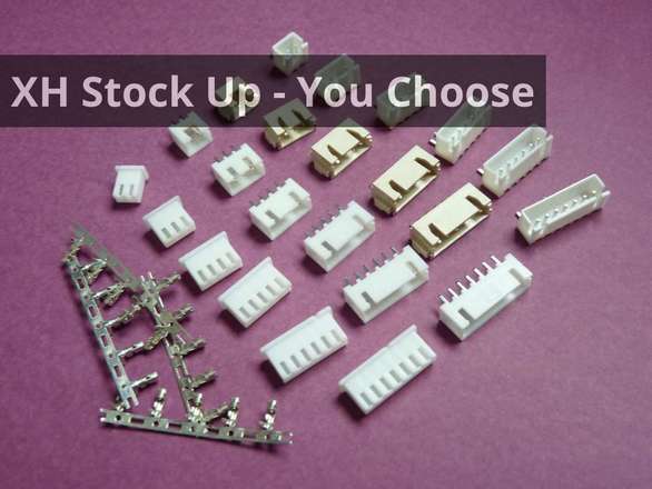 XH 2.5mm 3A Sockets/Plugs/Pins Stock Up Pack - You Choose Type