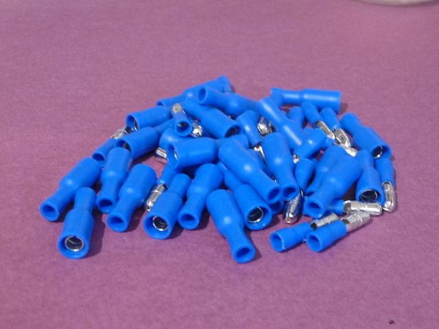 Blue Insulated Bullet Crimp Connectors