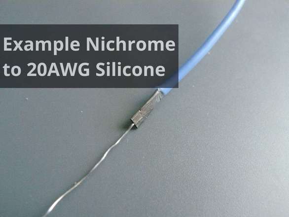 Example Nichrome to 20AWG Silicone