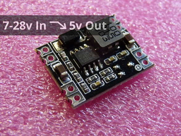 Fixed Output Step Down Converter, Out 5v up to 2.1A Continuous, In 7-28v
