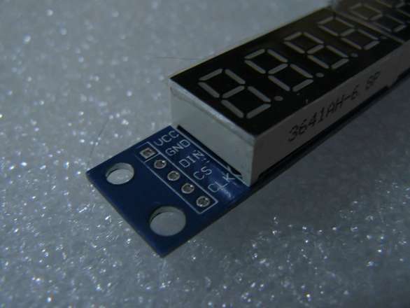 Eight Digit MAX7219 7-Segment Display, with Easy Arduino Library