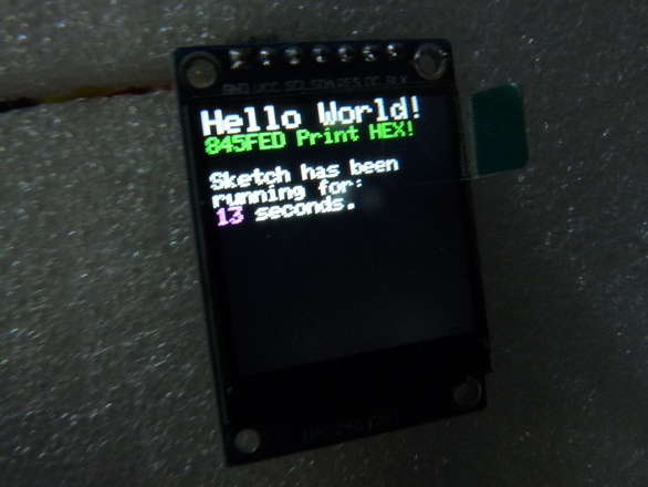 240X240 Pixel SPI Colour LCD - ST7789, Arduino Libraries Available