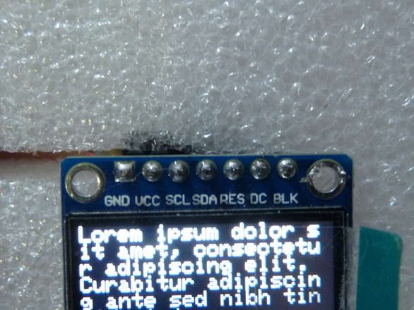 240X240 Pixel SPI Colour LCD - ST7789, Arduino Libraries Available