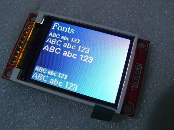 128x160 Pixel SPI Colour LCD - ST7735, Arduino Libraries Available