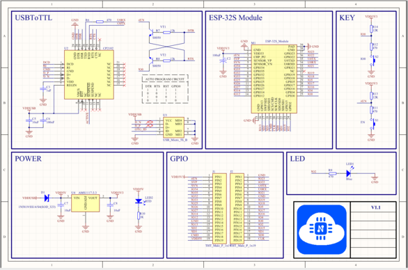 ESP32 Wifi Microcontroller ESP-WROOM-32 Arduino Compatible