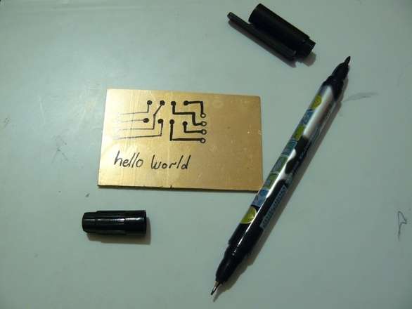Etch Resist Pen, Double End Fine and Medium Points