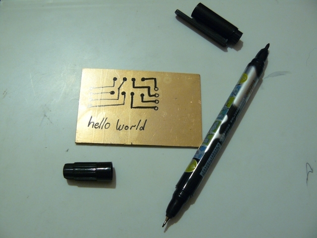 Etch Resist Pen, Double End Fine and Medium Points
