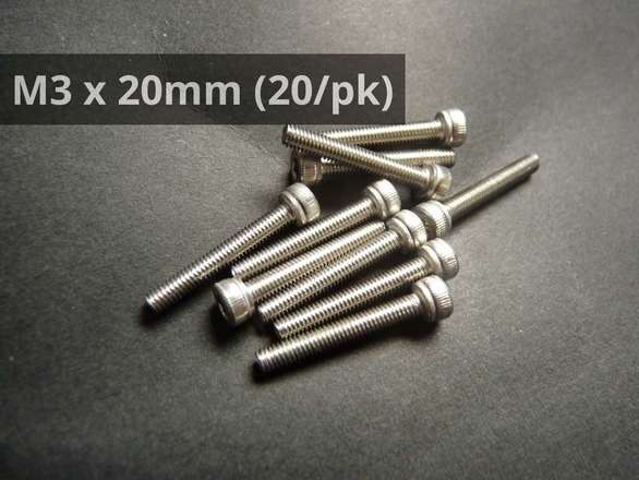 M3 x 20mm (20/pk)