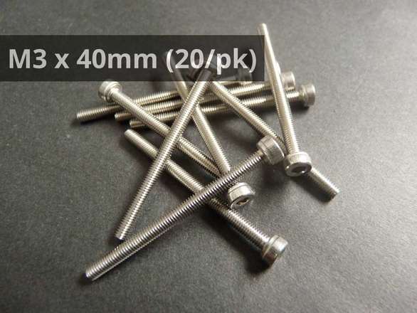 M3 x 40mm (20/pk)