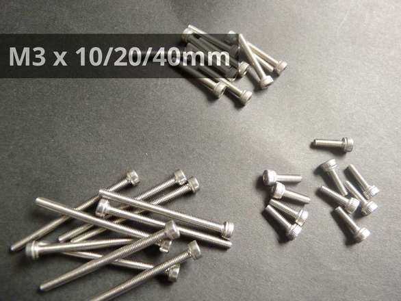 M3 Cap Head Screws 20pcs - You Choose Length