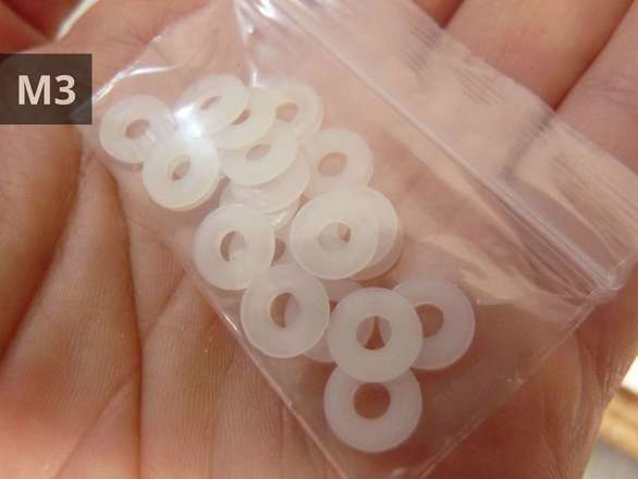 M3 Nylon Plastic Washers 20pcs