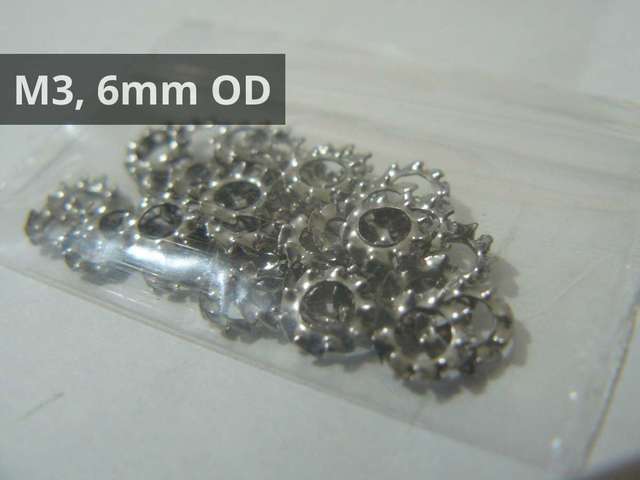 Shakeproof (40 Per Pack) M3 Washers - You Choose Type/Size