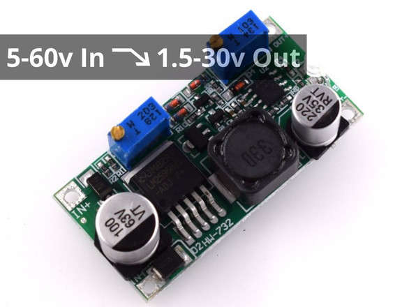 Step Down DC-DC Converter, Input 5-60v, Output 1.5-30v, CC/CV Feature