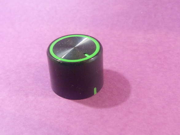 20mm Black and Green Rotary Encoder Knob