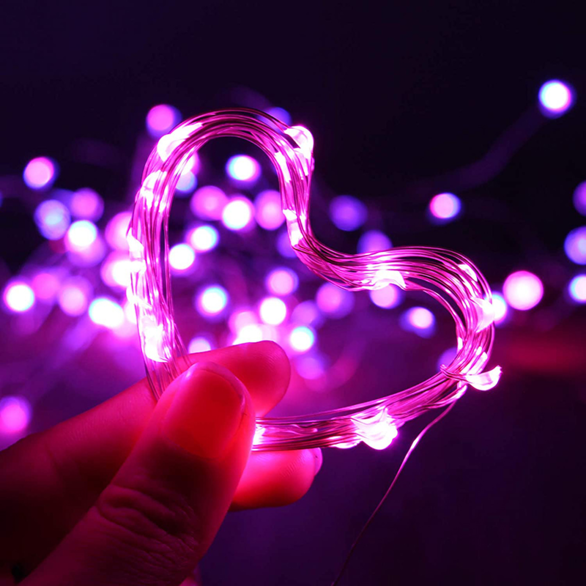 LED String Lights -  Pink - 5 Meters - Maker Friendly