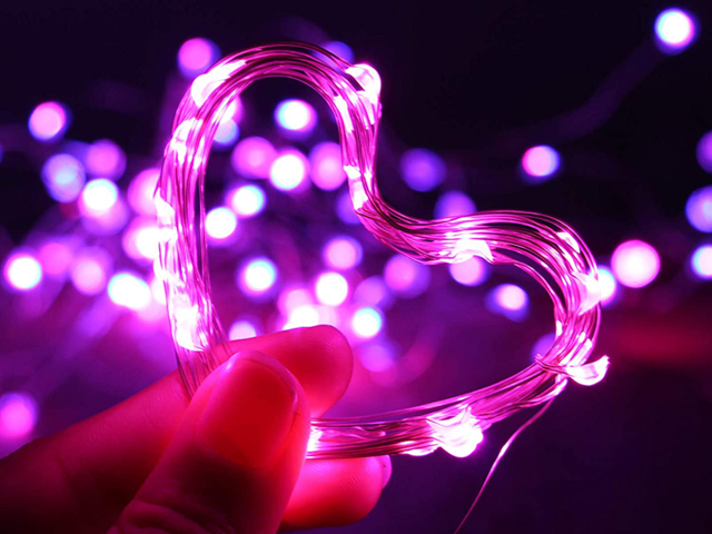 LED String Lights -  Pink - 5 Meters - Maker Friendly