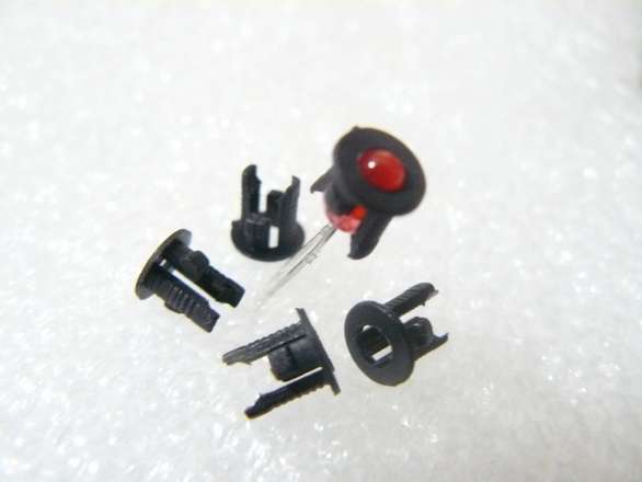 (5 of) 3mm LED Grommet Holder Bezel (LED not included)