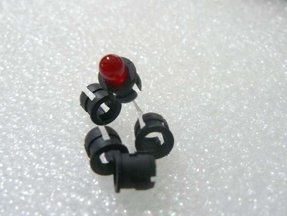 (5 of) 5mm LED Grommet Holder Bezel (LED not included)