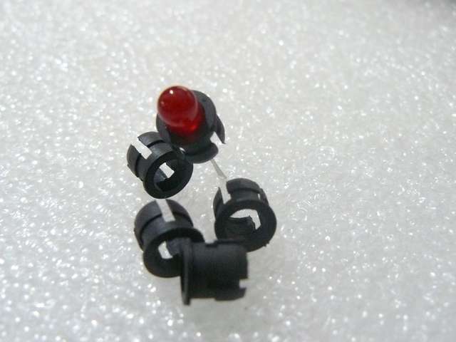 (5 of) 5mm LED Grommet Holder Bezel (LED not included)