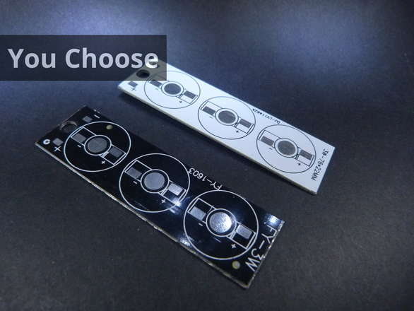 Rectangular Mounting Plate For Three 1W to 3W LEDs