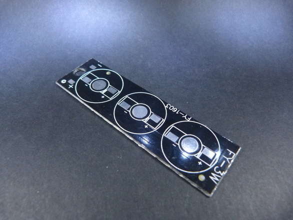 Rectangular Mounting Plate For Three 1W to 3W LEDs