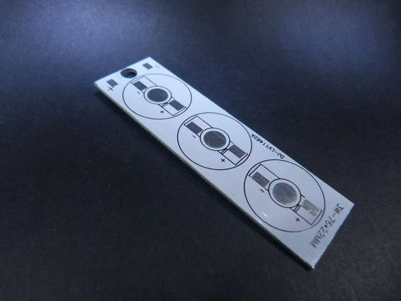 Rectangular Mounting Plate For Three 1W to 3W LEDs