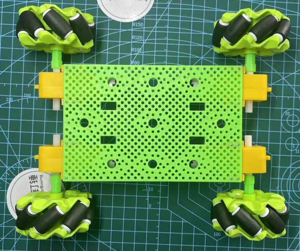 Mecanum Vehicle Part Set - Wheels + Motors + Platform