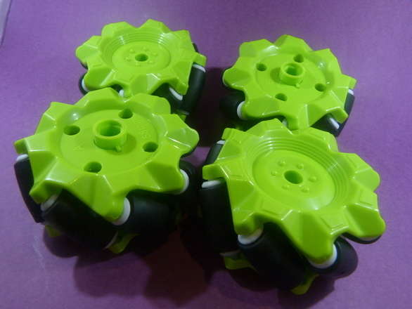 Mecanum Vehicle Part Set - Wheels + Motors + Platform