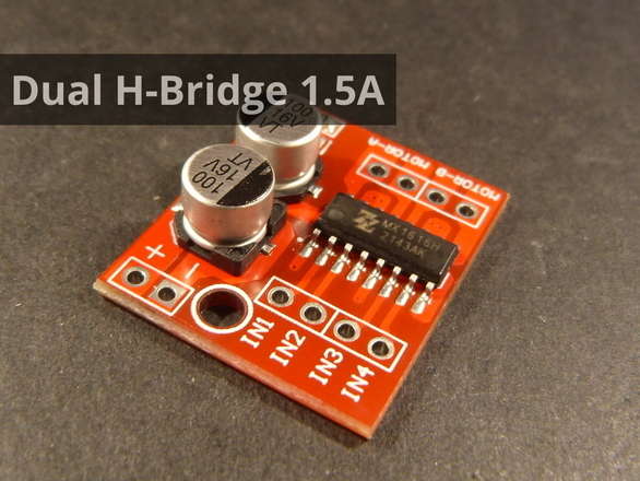 Dual H-Bridge DC Motor Driver Forward Reverse Two Motor 1.5A MX1616H L298N 