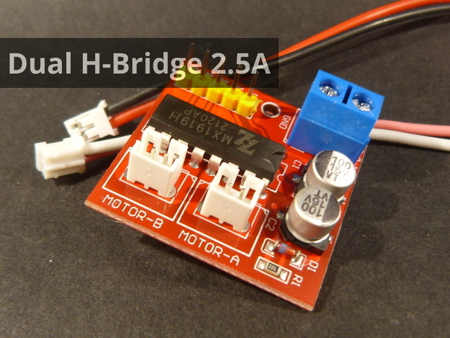 Dual H-Bridge DC Motor Driver Forward Reverse Two Motor 2.5A MX1919H L298N 