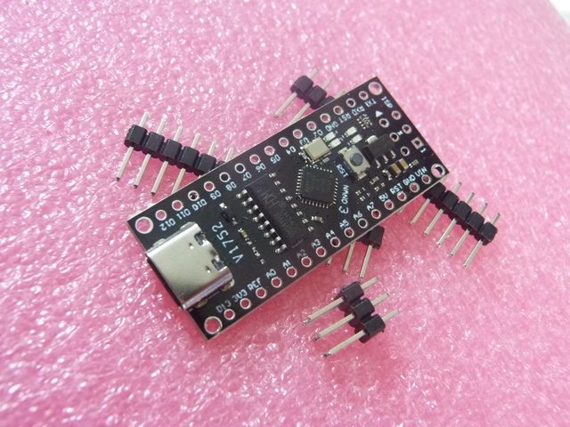 Black Arduino Nano Compatible, with improved USB-C Type-C compatability.