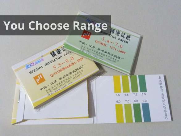 pH Indicator Paper - Narrow Ranges For Easier Reading & Precision