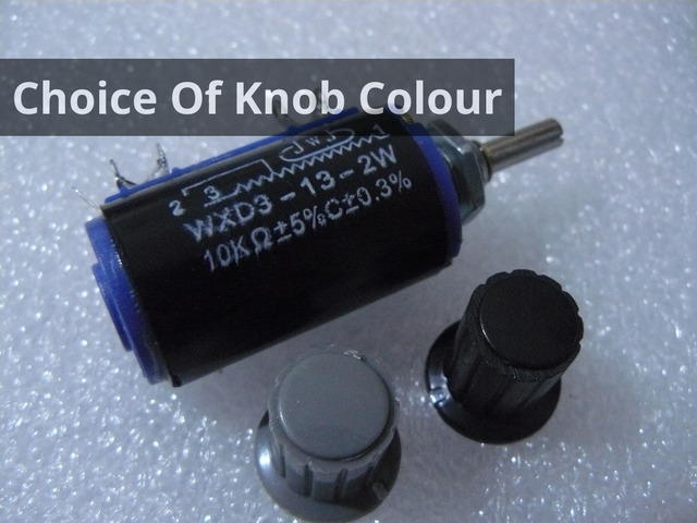 10 Turn Large Panel Mount Potentiometer With Knob