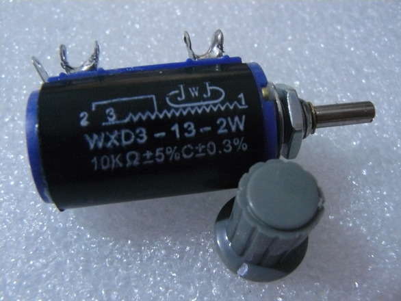 10 Turn Large Panel Mount Potentiometer With Knob