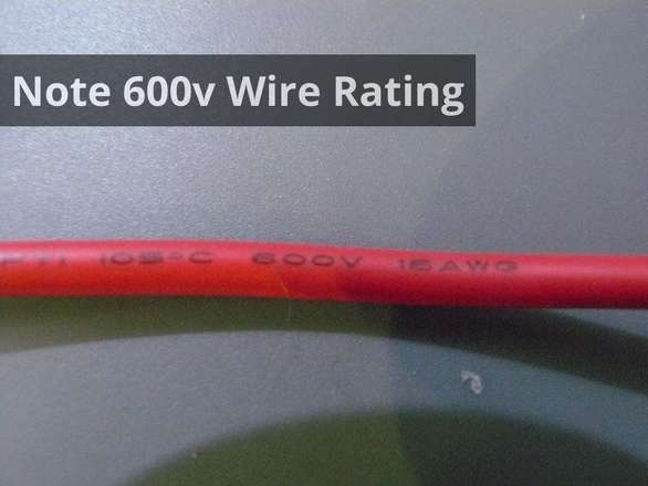 Note 600v Wire Rating