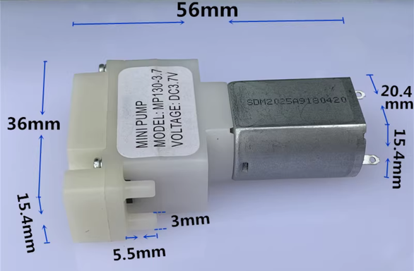Small Air/Vaccum Pump, 3.7 to 5v