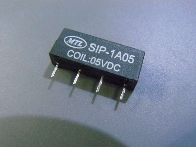 Reed Relay, 5v Coil, 1A Max, SIP-1A05