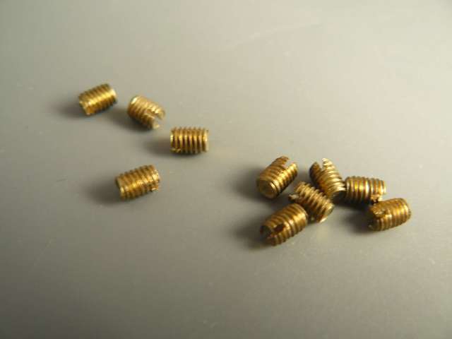 M3 Grub Screw Set Screw Brass (Fit Banana Plug Screws), 10 Pack