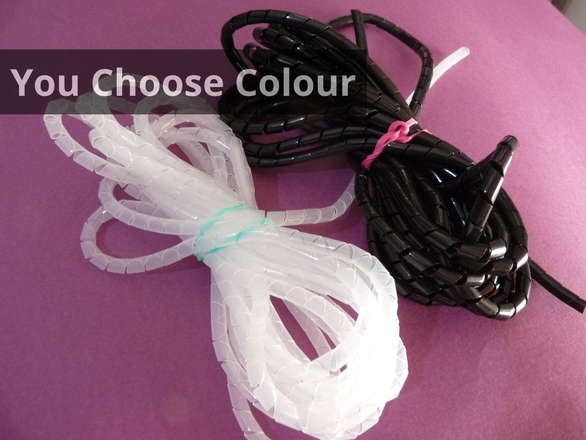 Spiral Cable Wrap, 4 Meters, 6mm Diameter