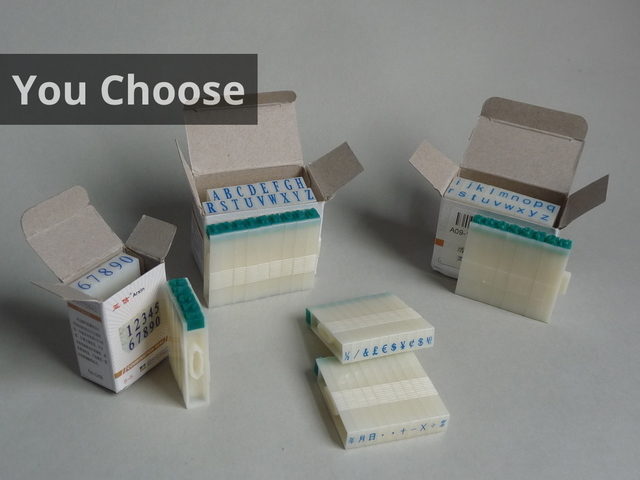 CLEARANCE DIY Stamps - Alphabet Number Symbol, You Choose