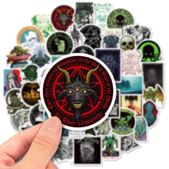 50 Stickers - Cthulhu Lovecraftian Lore