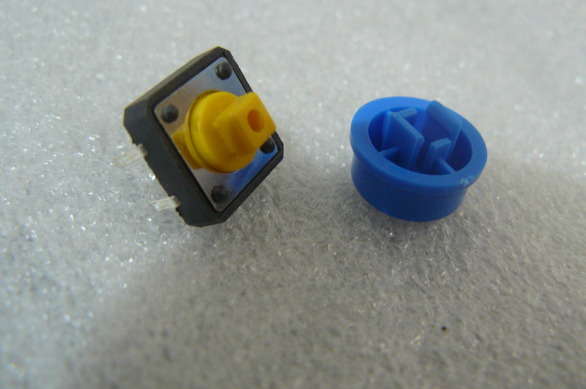Tact Switch Through Hole With Button Cap - You Choose Colour/Style - 12mm