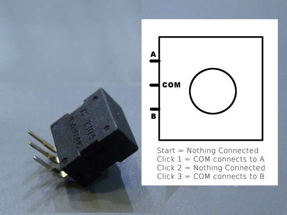 Three State Toggle Button Switch For Example Suit DIY Torch Flashlight